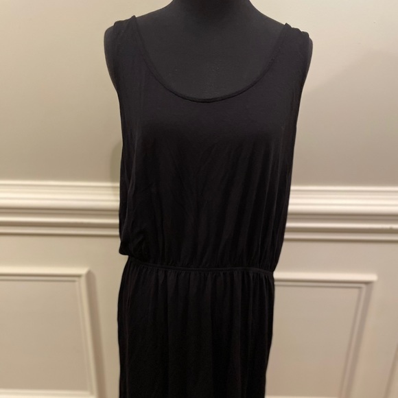 🆕 H&M Black Sleeveless Jersey Dress - Picture 3 of 7